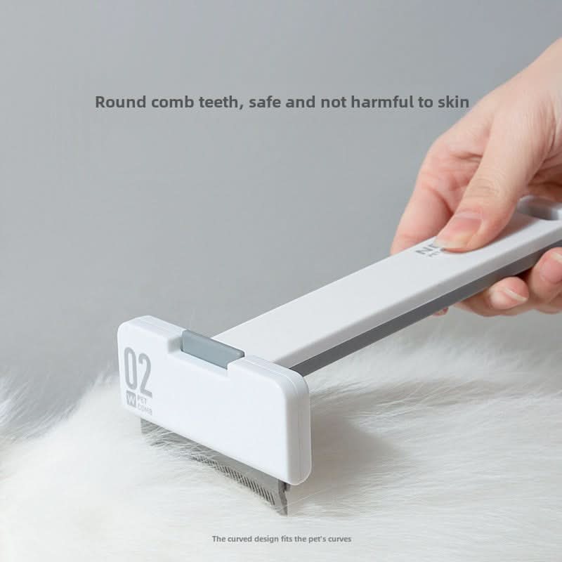 Curved Pet Grooming Comb for Shedding