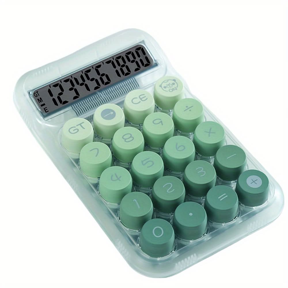 Chic Gradient 10-Digit Desktop Calculator – LED Screen