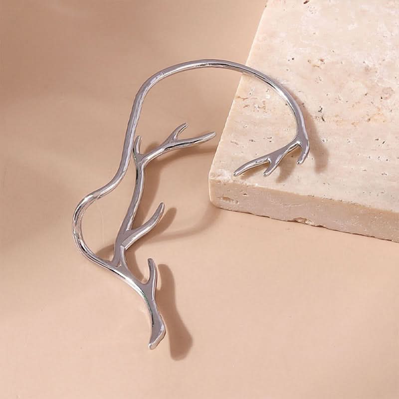 Elegant Antler Punk Alloy Ear Cuff