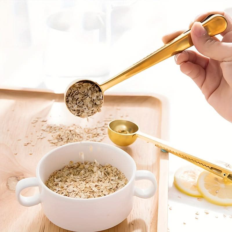15ml Stainless Steel Coffee Scoop with Clip