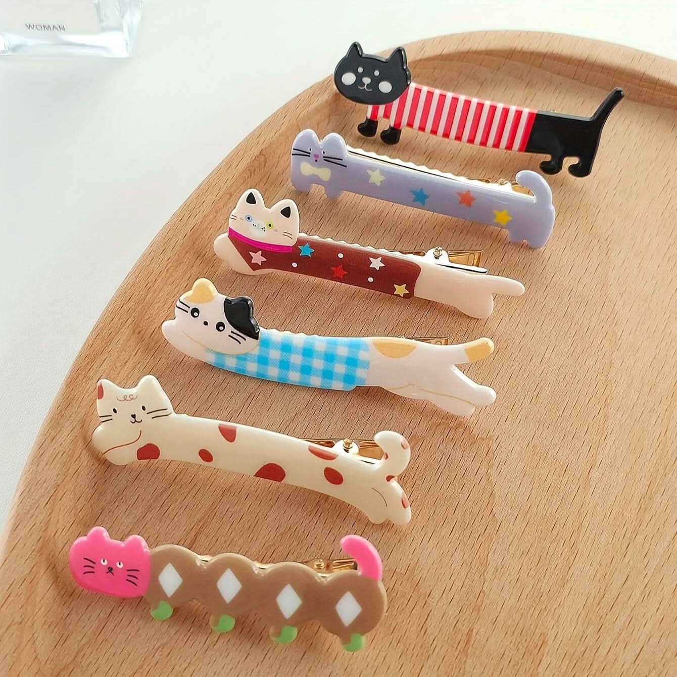 6pcs Animal Shaped Hair Clips Set for Women