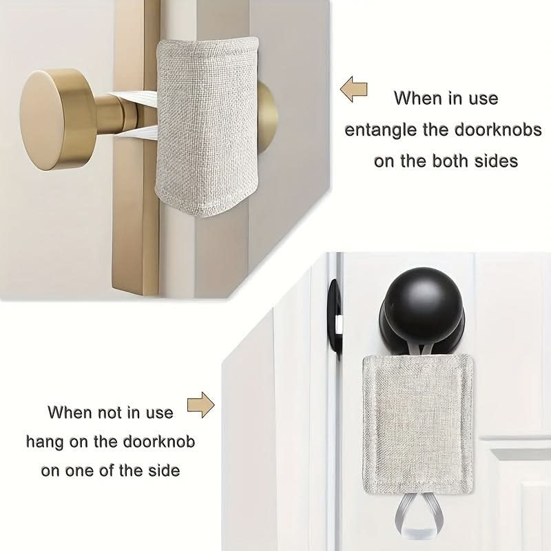 Quiet Door Closer Cushions for Nursery, Soundproof Padded Latch Covers