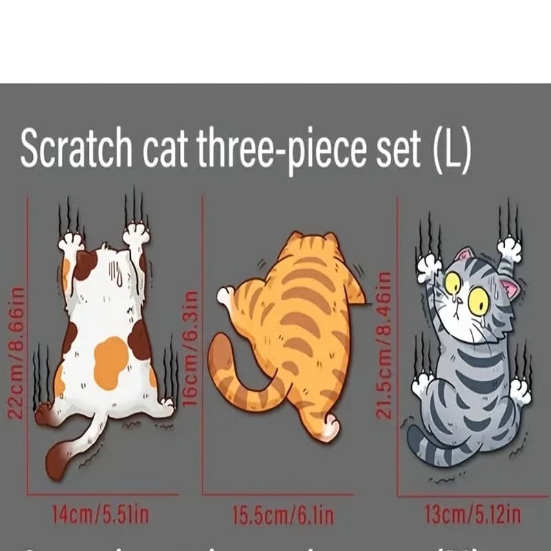 Cartoon Cat Car Sticker – Cute Pet Decal for Car Body & Motorcycle