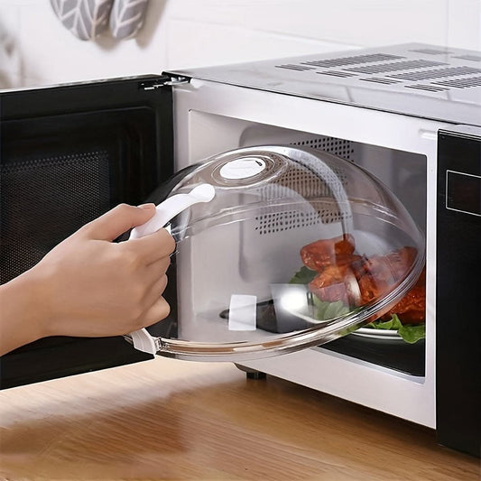 Microwave Oven Splash Proof Cover - Clear Transparent Food Protector
