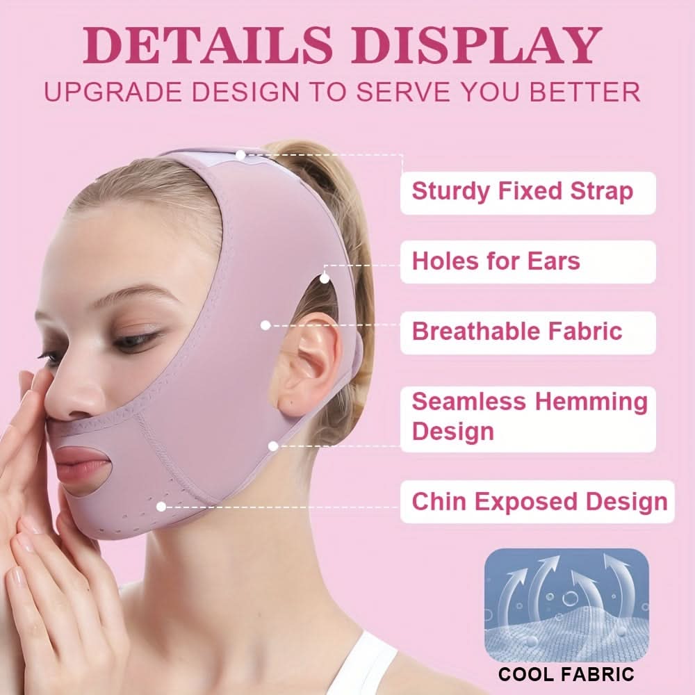 V-Face Sculpting Belt - Ultra-Thin Breathable Lifting Mask for Women