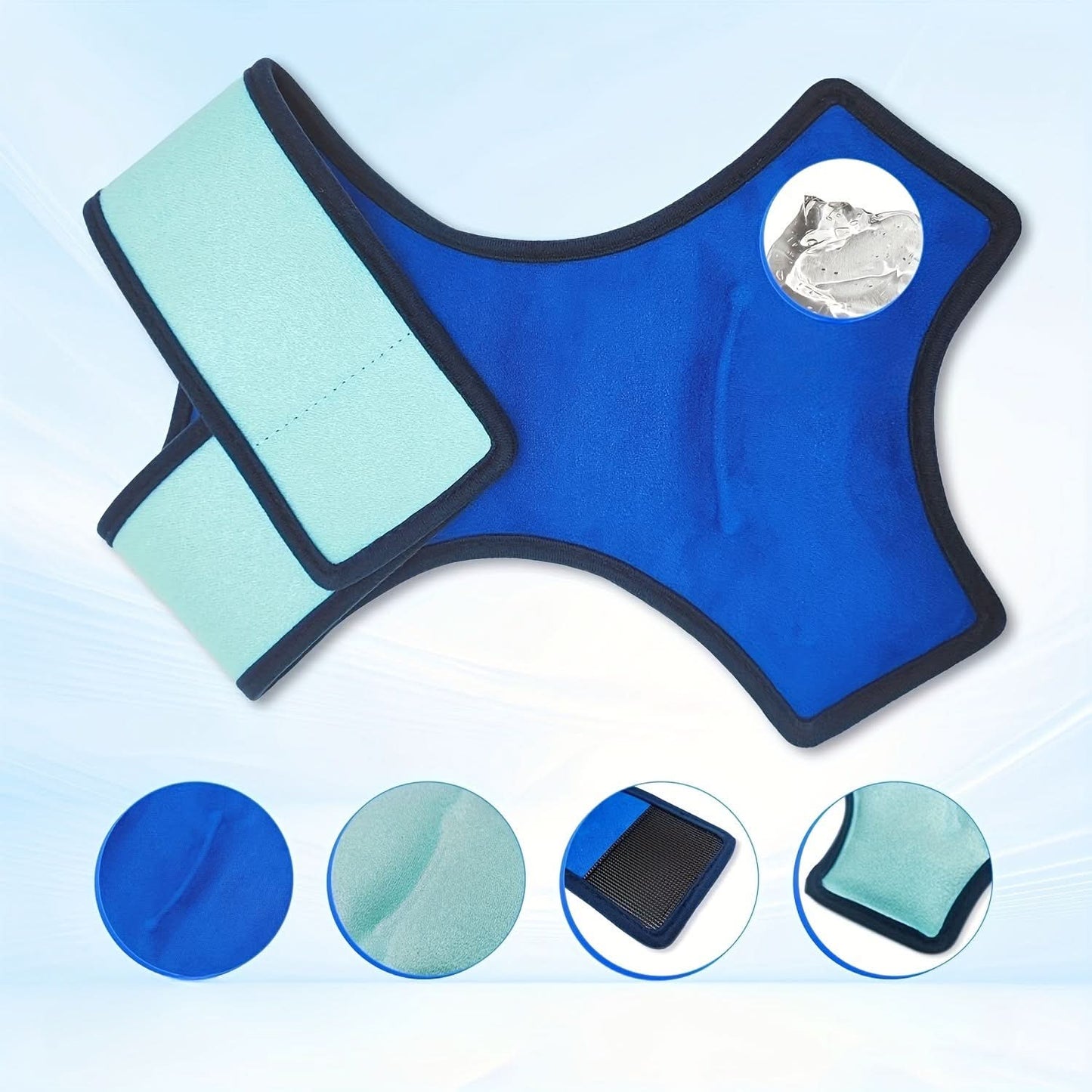 Reusable Ankle Ice Pack Wrap for Foot Pain Relief – Hot/Cold Gel Compress