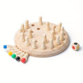 Solid Wood Memory Match Chess Set – Colorful Educational Puzzle Toy for Kids