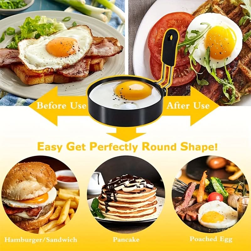 Stainless Steel Egg & Pancake Rings - 2 Pack