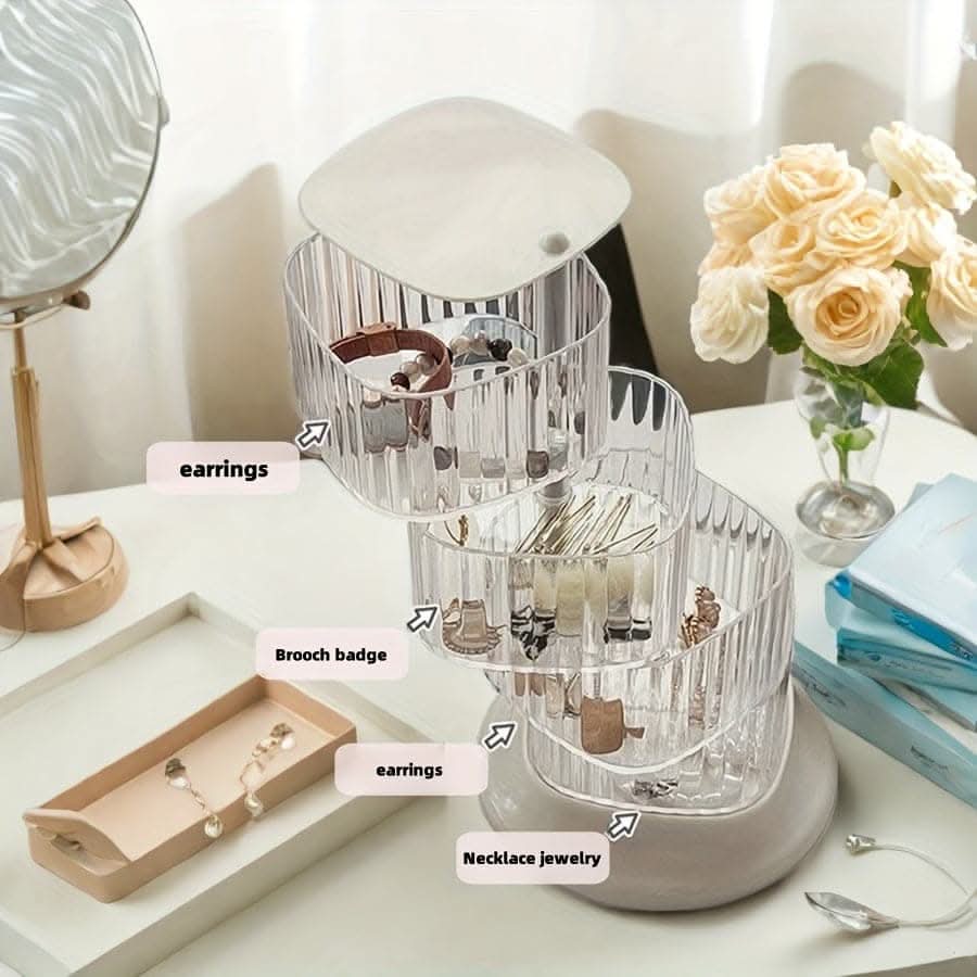Transparent Jewelry Storage Box – Hairpins & Head Ropes