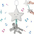 Soft Plush Pentagram Music Toy for Babies – Hanging Crib & Stroller Toy