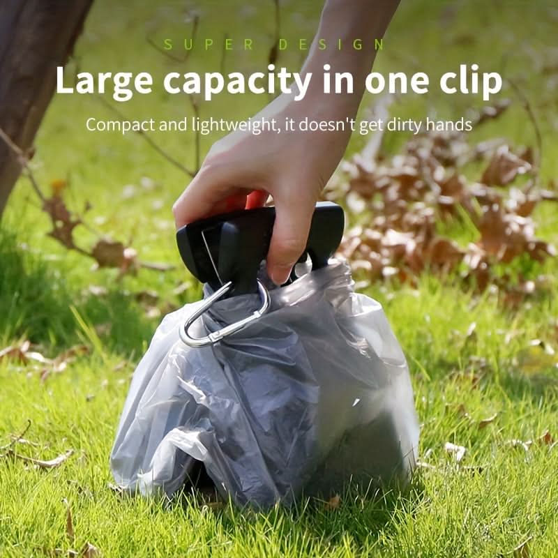 Folding Dog Poop Clip with Waste Bags