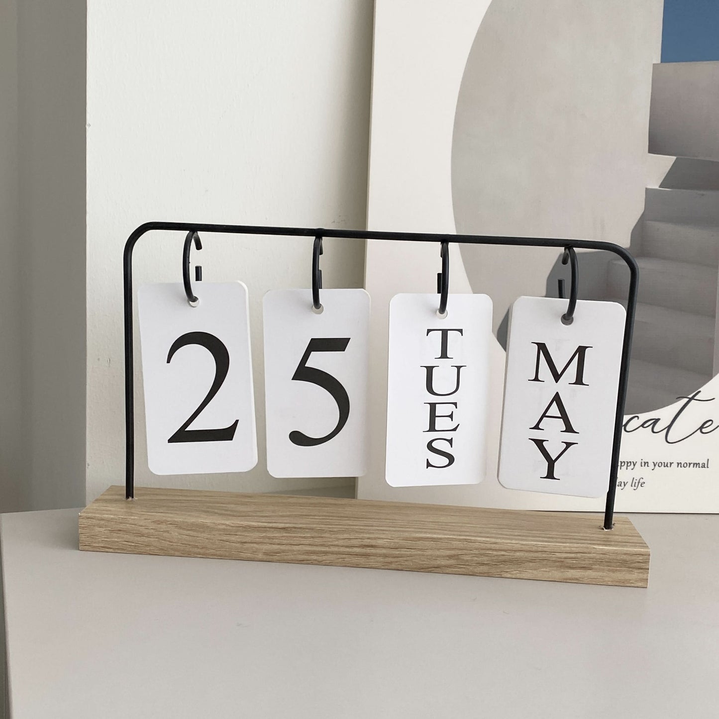 Personalized Mini DIY Desktop Calendar Decor