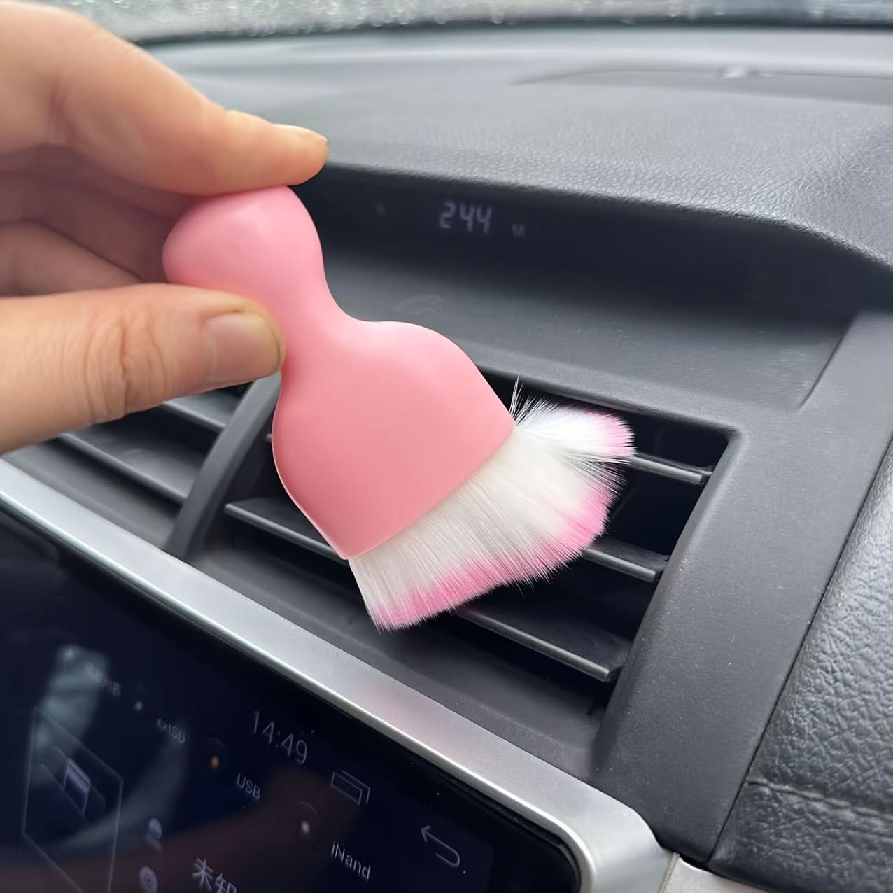 Soft Bristle Car Cleaning Brush for Interior Detailing