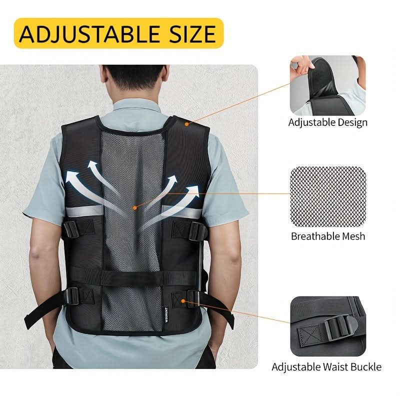 Adjustable Tool Vest with Multi-Pockets