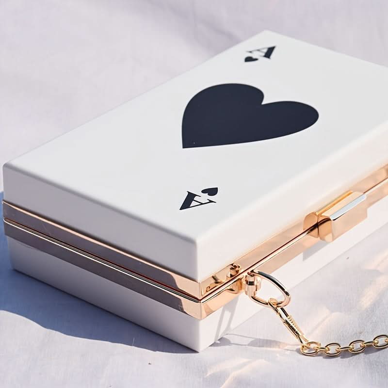 Ace of Spades Acrylic Clutch Bag