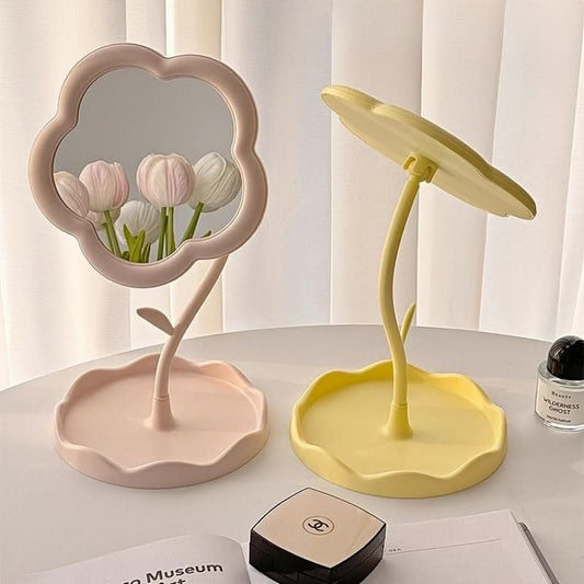 Sunflower Makeup Mirror – Adjustable Floral Vanity Decor