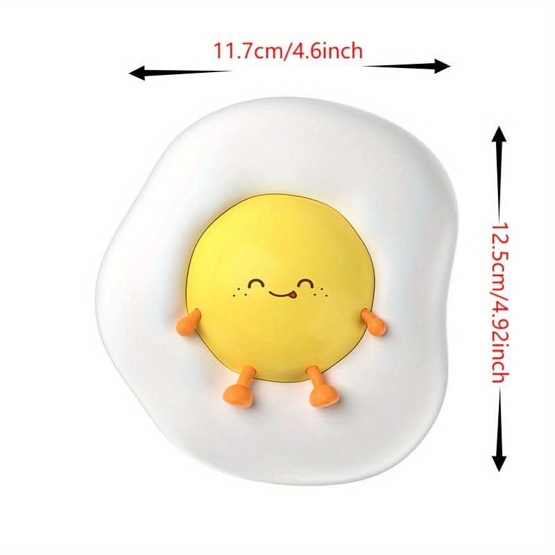 Cute Cartoon Egg Night Light – Dimmable LED Lamp with Timer & USB Charging
