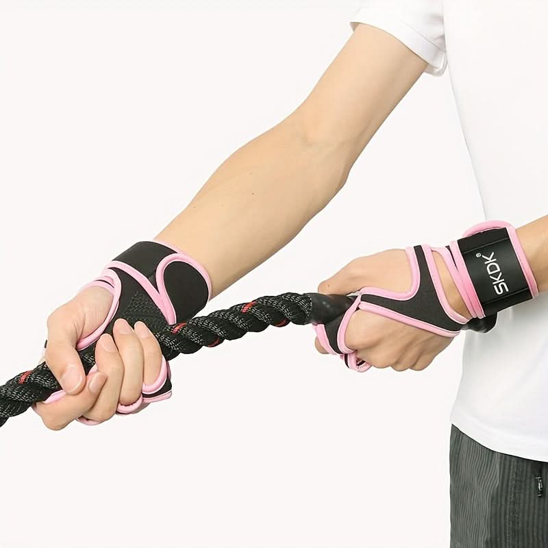 Premium Fitness Gloves with Wrist Support – Non-Slip Grip, Hook-and-Loop Closure