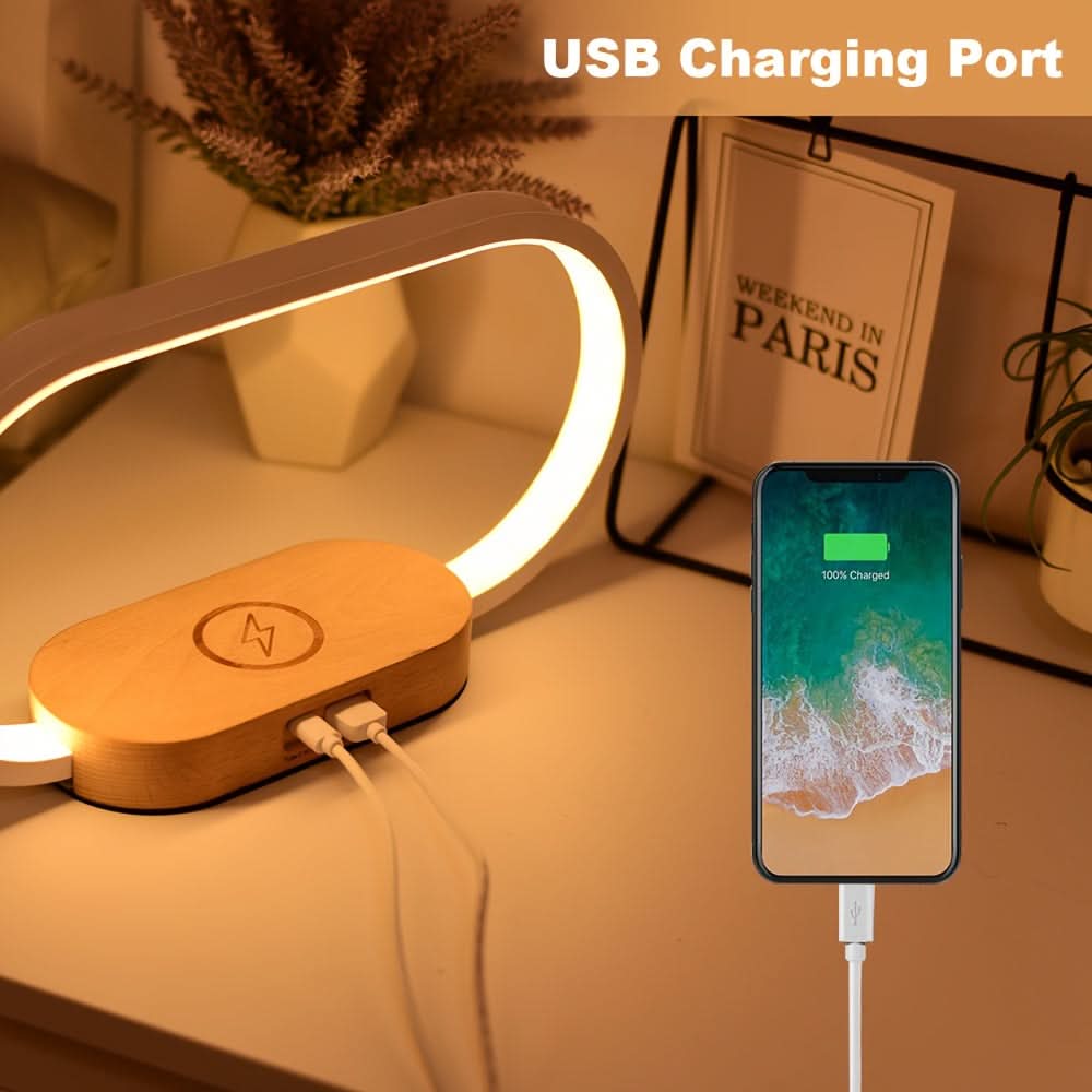 10W Wireless Charging LED Desk Lamp with Touch Control