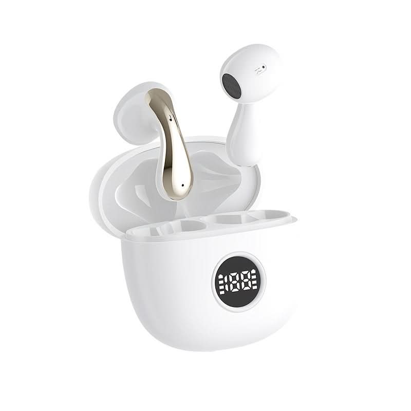 Wireless Earbuds with Hi-Fi Stereo Sound, LED Power Display Charging Case