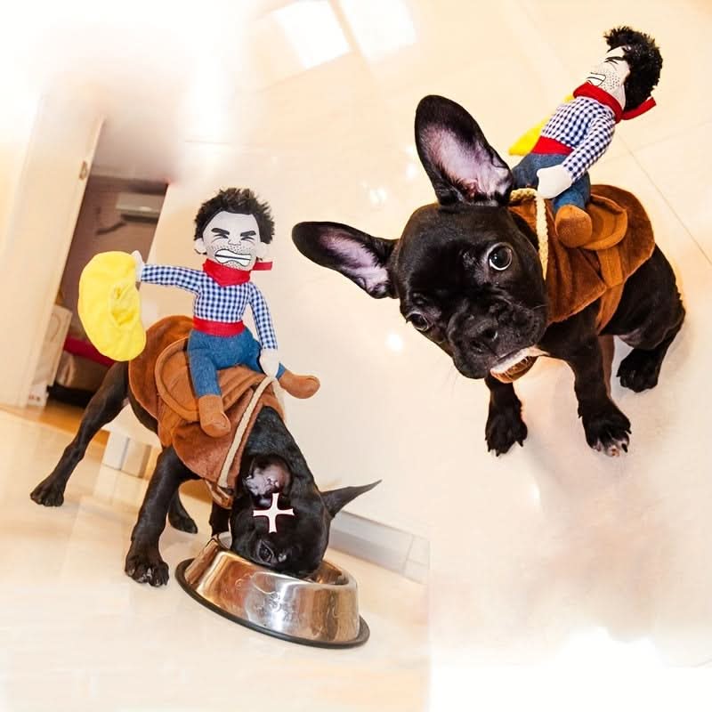 Western Cowboy Pet Costume – Fun Outfit for Medium Dogs & Cats