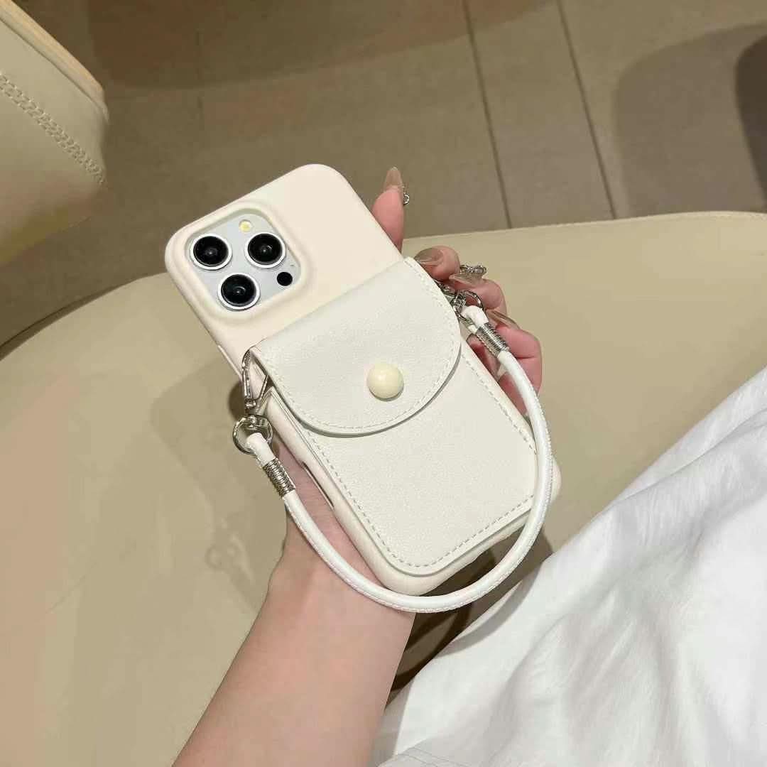 Faux Leather Card Holder Phone Case