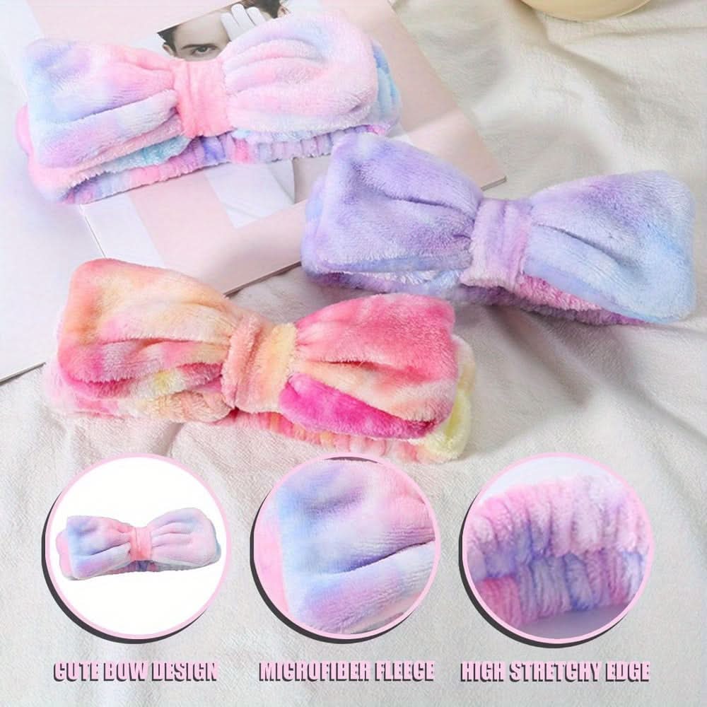 6-Pack Soft Makeup Headbands for Women