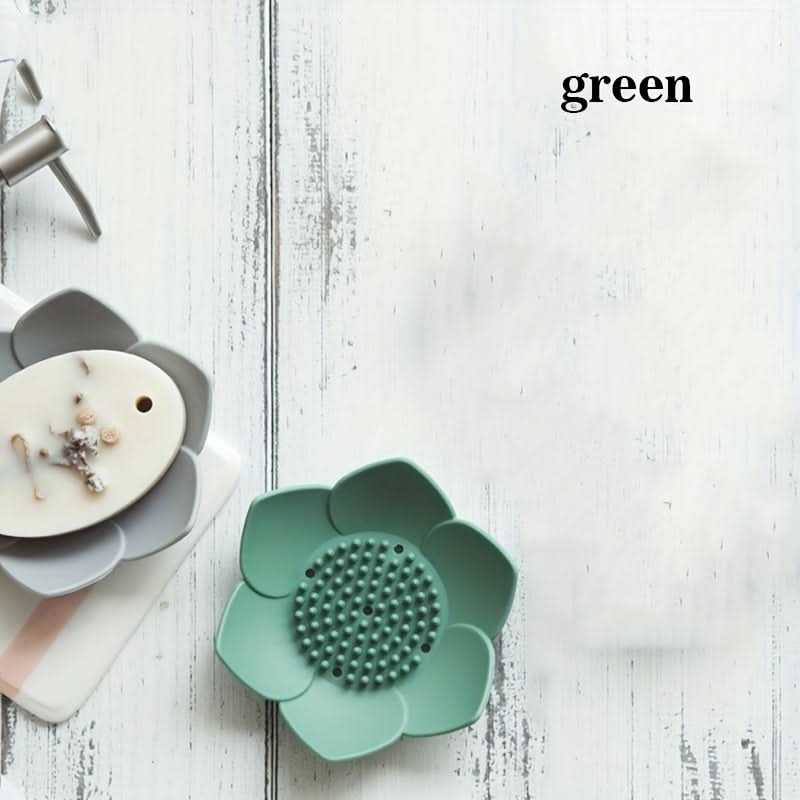 Lotus Design Silicone Soap Box – Stylish & Functional