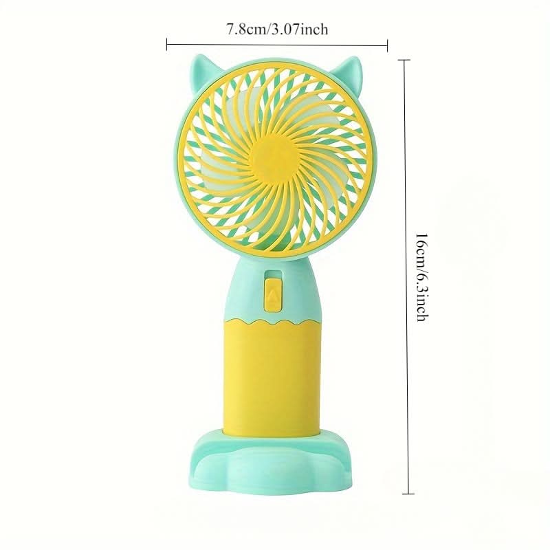 USB Rechargeable Mini Handheld Fan – Portable Wearable Fan
