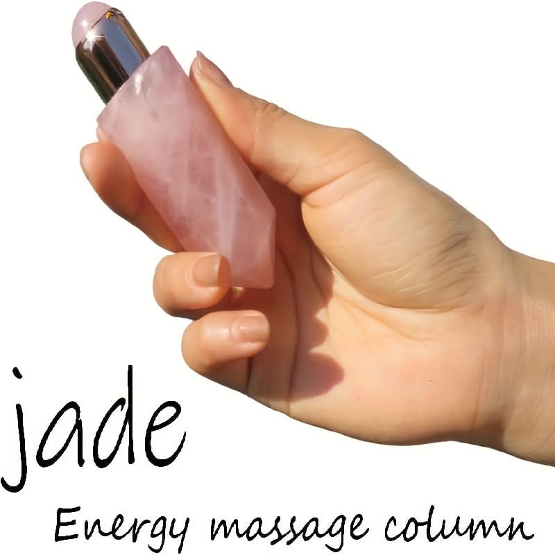 10ml Pink Crystal Roll-On Bottle with Powder Bead