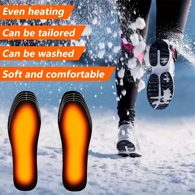 USB Heated Insoles – Washable, Custom Fit Warmth