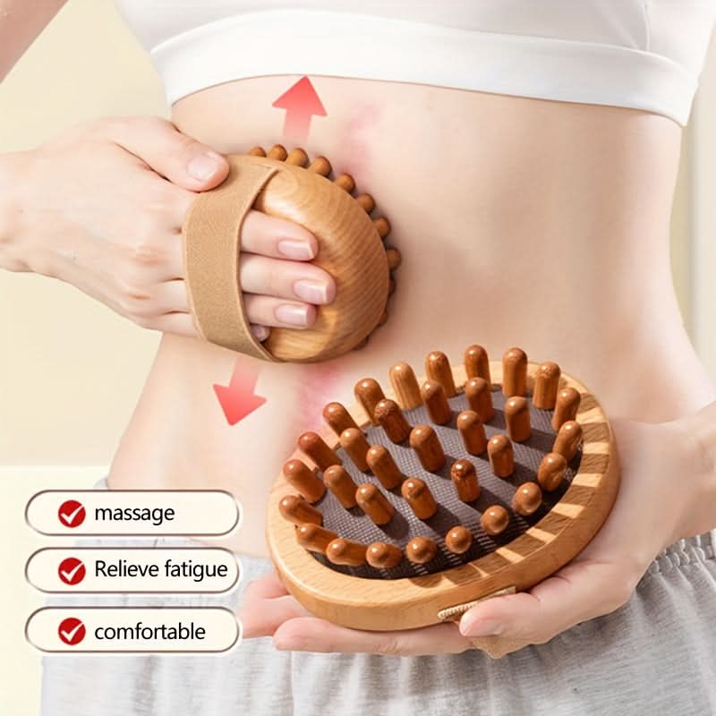 Manual Wooden Meridian Massage Brush