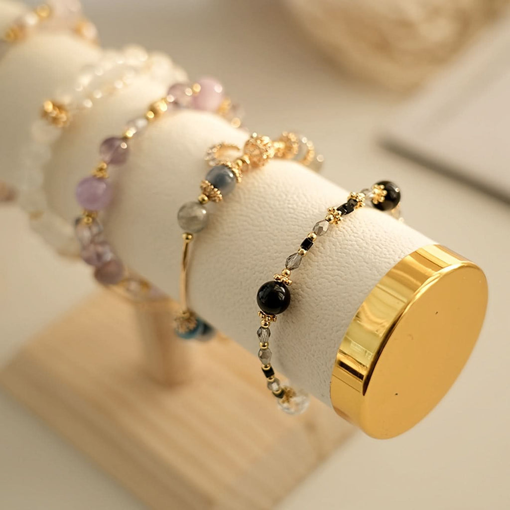 Wooden Jewelry Display Stand, Bracelet & Necklace Organizer