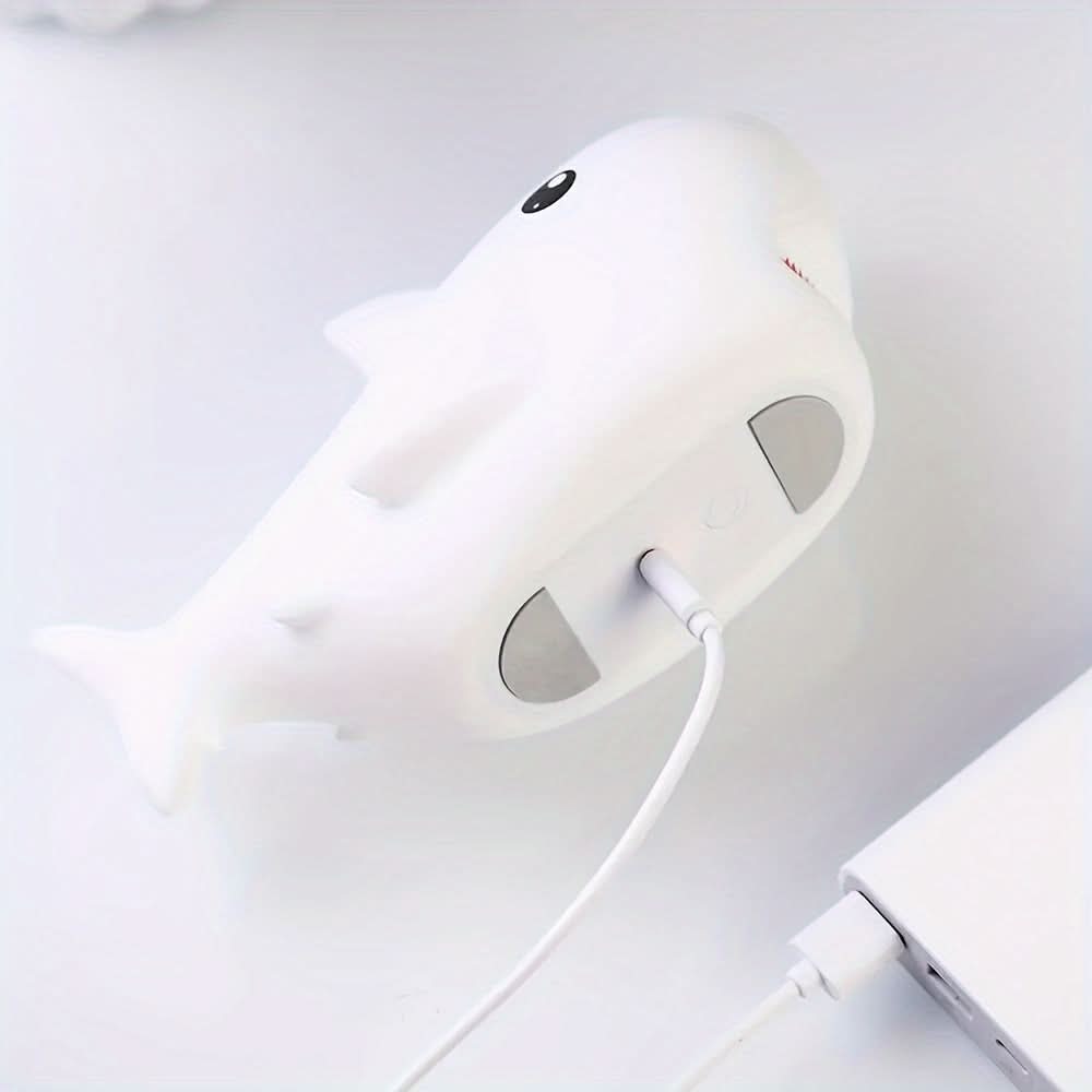 USB Rechargeable Shark Night Light, Color-Changing