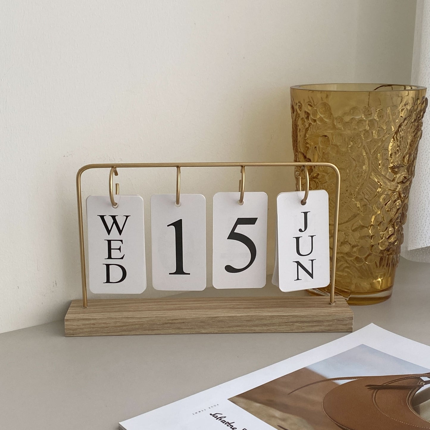 Personalized Mini DIY Desktop Calendar Decor