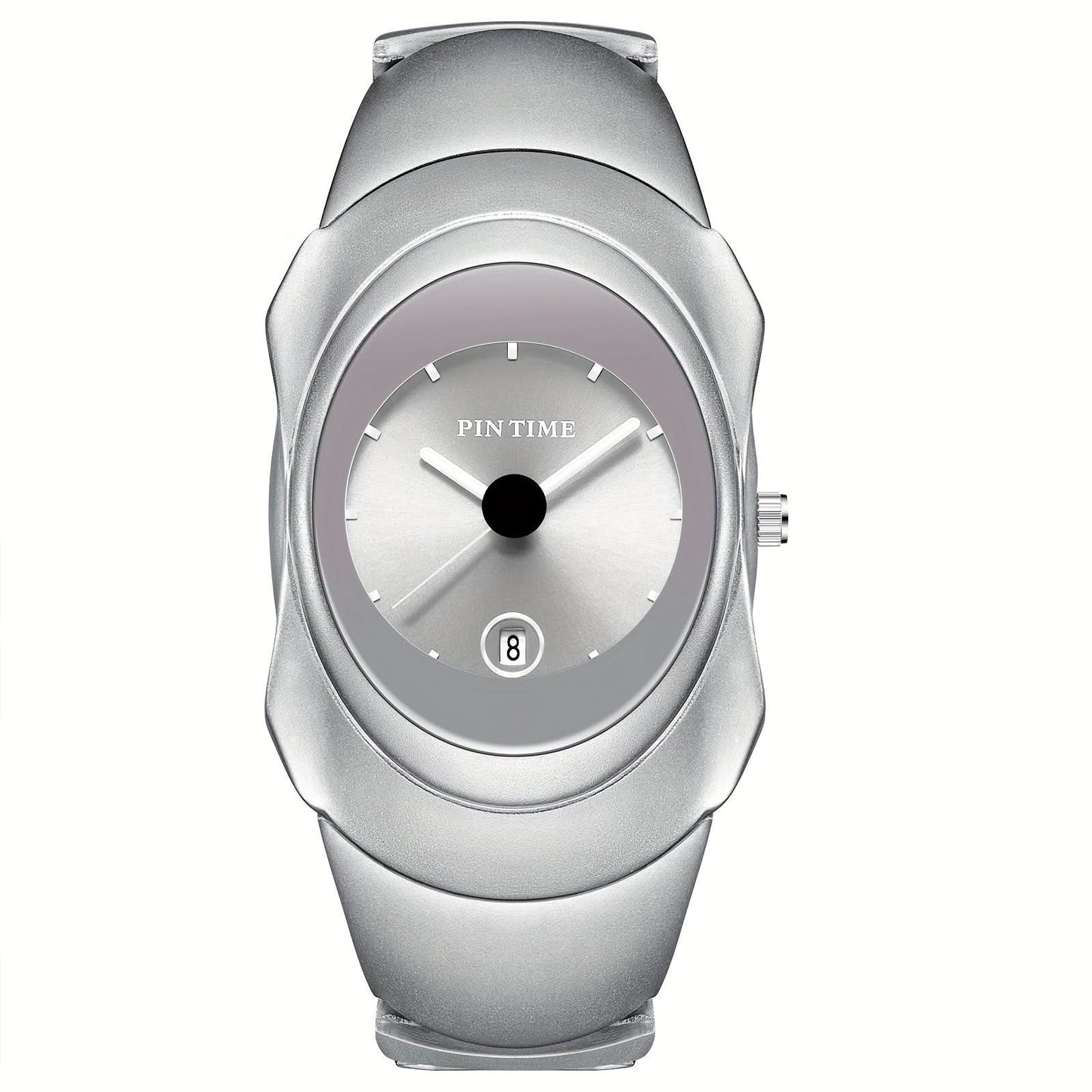 Men’s Ultra-Thin Quartz Business Watch – Stainless Steel Look, Date Display