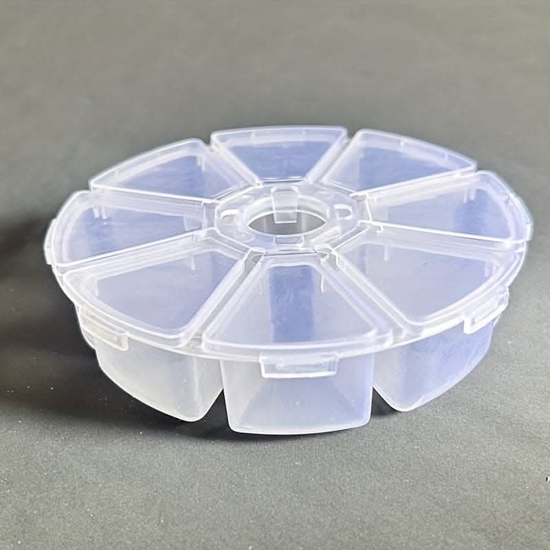 Classic Transparent Multi-Grid Jewelry Box – Snap Closure