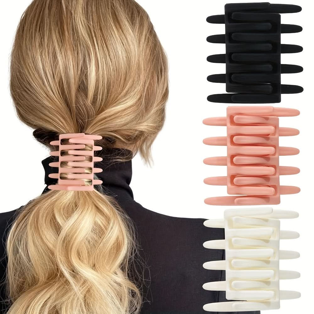 Chic Cross-Style Hair Clip – Medium-Sized, Durable