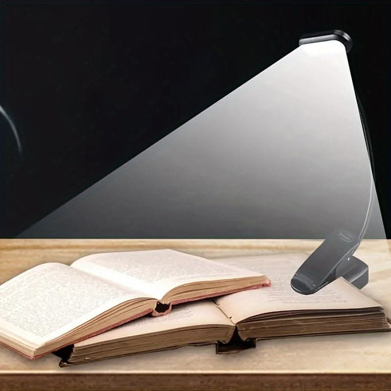 USB Rechargeable Clip-On Book Light – Flexible LED Reading Light for Books