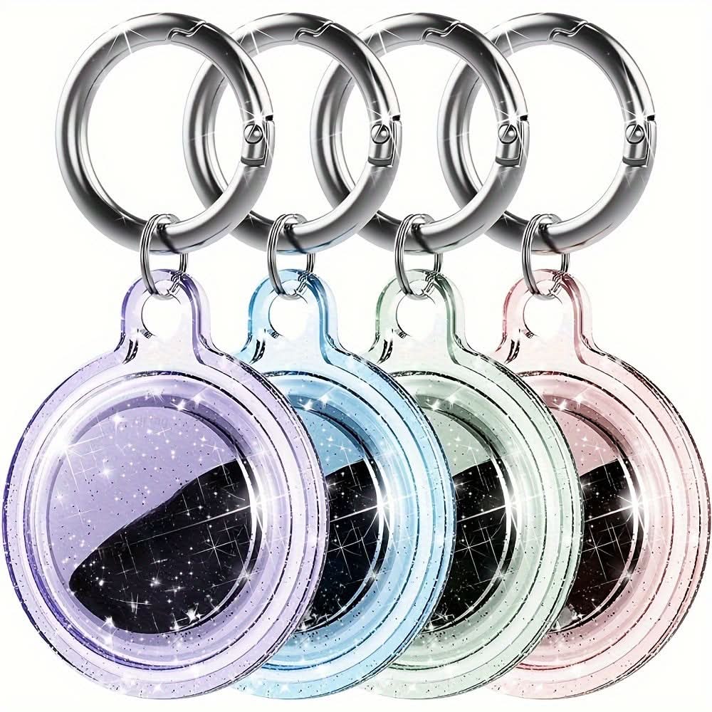 Waterproof TPU AirTag Case with Keychain