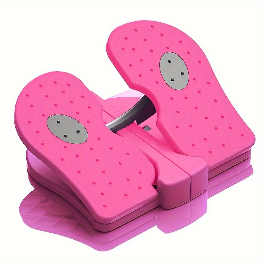 2-in-1 Compact Exercise Stepper & Stretcher – Soft Pedal Total Body Workout Machine