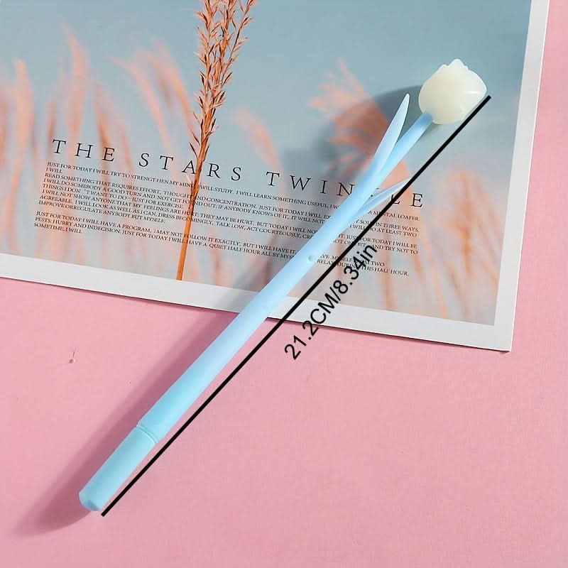 12-Pack Rose Flower Gel Pens – 0.5mm Fine Point