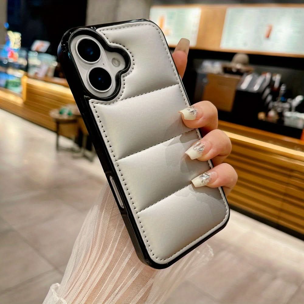 3D Down Jacket Silicone iPhone Case