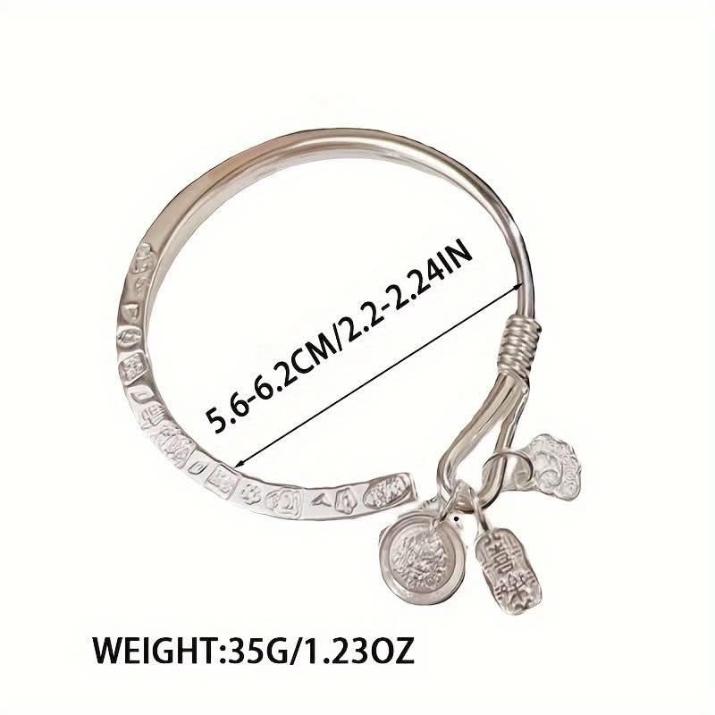 Silver Bohemian Style Open S999 Bracelet