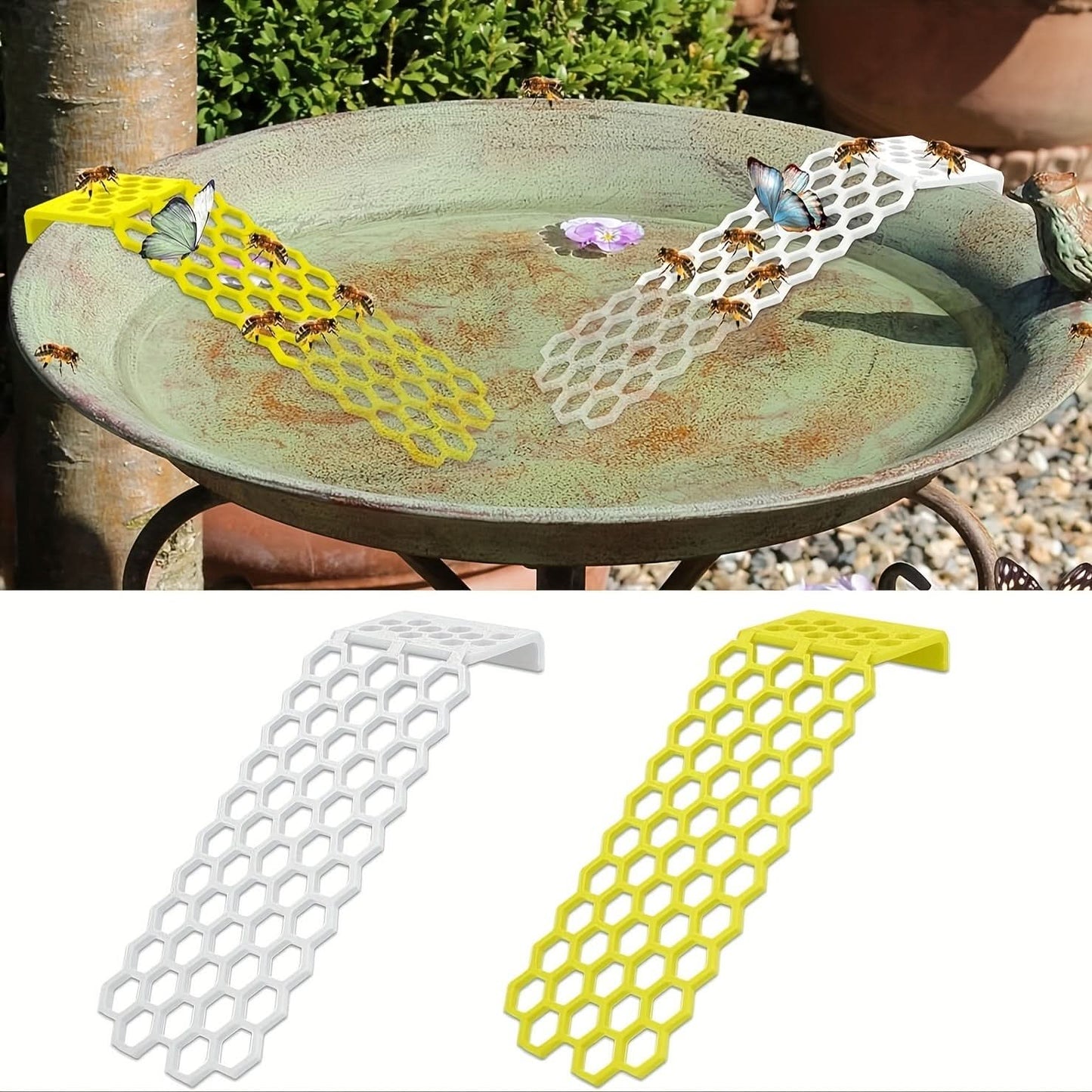 2pcs Bee Waterer with Floating Ladders