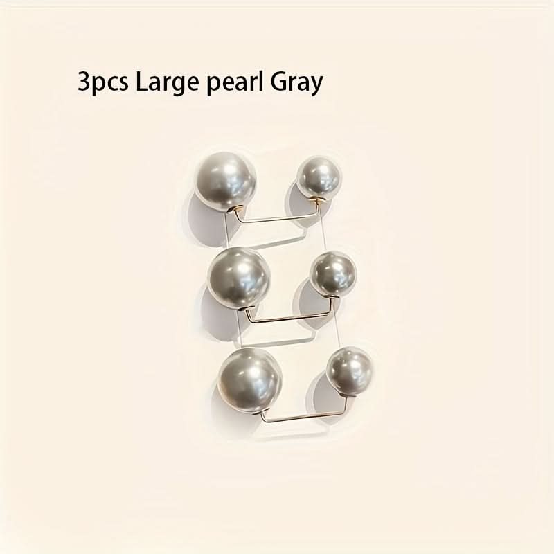 Elegant Pearl-Backed Clothespins in White - Chic Sewing Accessory