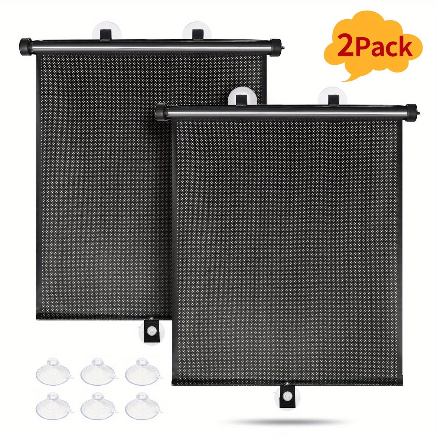 Car Sun Shades – Retractable PVC Roller Visors, UV & Heat Protection
