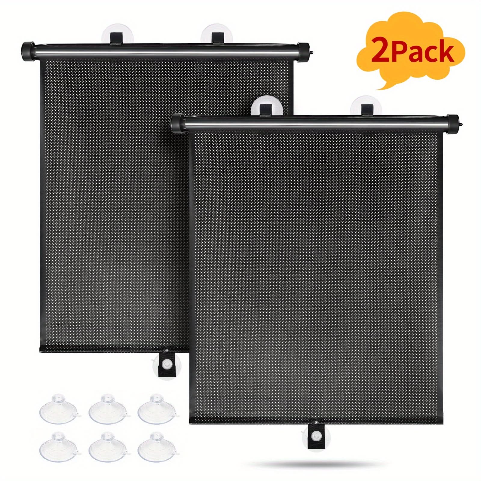 Car Sun Shades – Retractable PVC Roller Visors, UV & Heat Protection