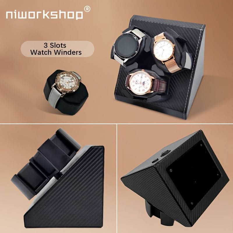 3-Slot Automatic USB Powered Watch Winder