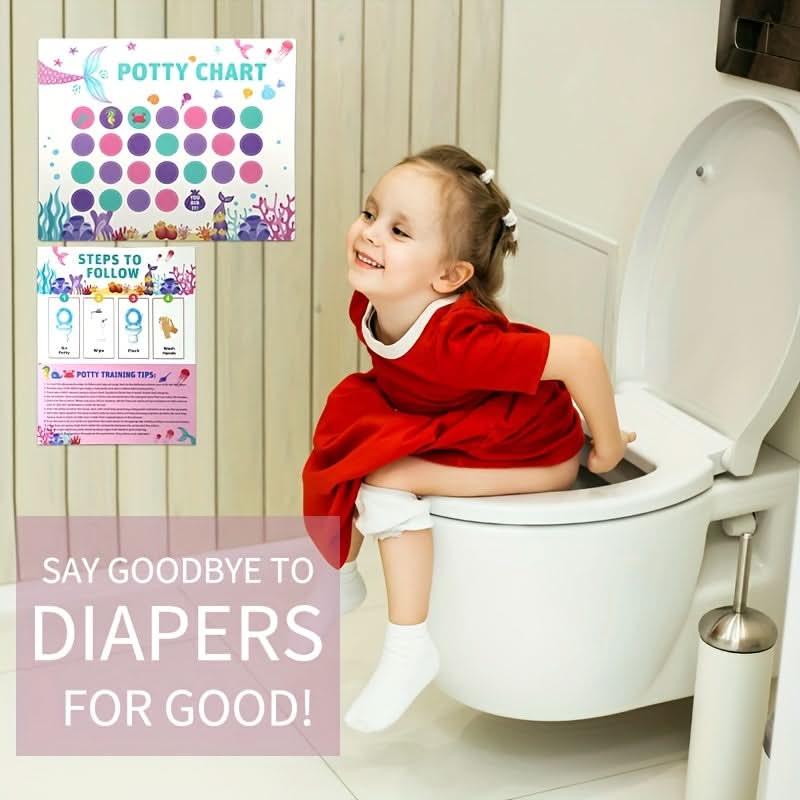 Potty Training Sticker Chart for Kids - Fun Themes